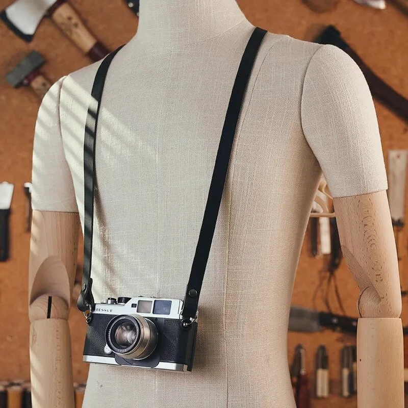 Customized Length Genuine leather Camera Cowhide Strap Shoulder Telescope Sling Belt For canon nikon SONY Fujifilm leica Lumix