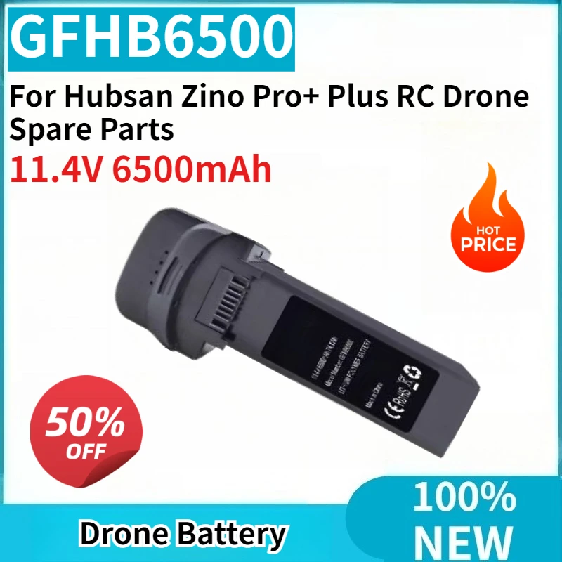 

Brand-New Replaceable Drone Battery GFHB6500 11.4V 6500mAh High Quality for Hubsan Zino Pro+ Plus RC Drone Spare Parts