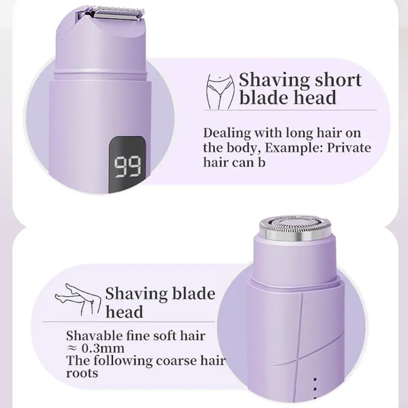 Elegante textura in plastica per rasoi a doppia testa a doppia testa da donna adatto a tutti i tipi pelle comprese le aree