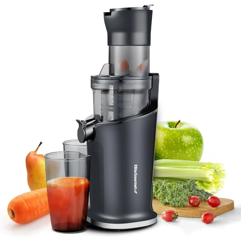 

EJX017 Whole Fruit 3” Feeding Chute, Dynamic Masticating Slow Juicer, High Yield Cold Press Juice Extractor, Nutrient