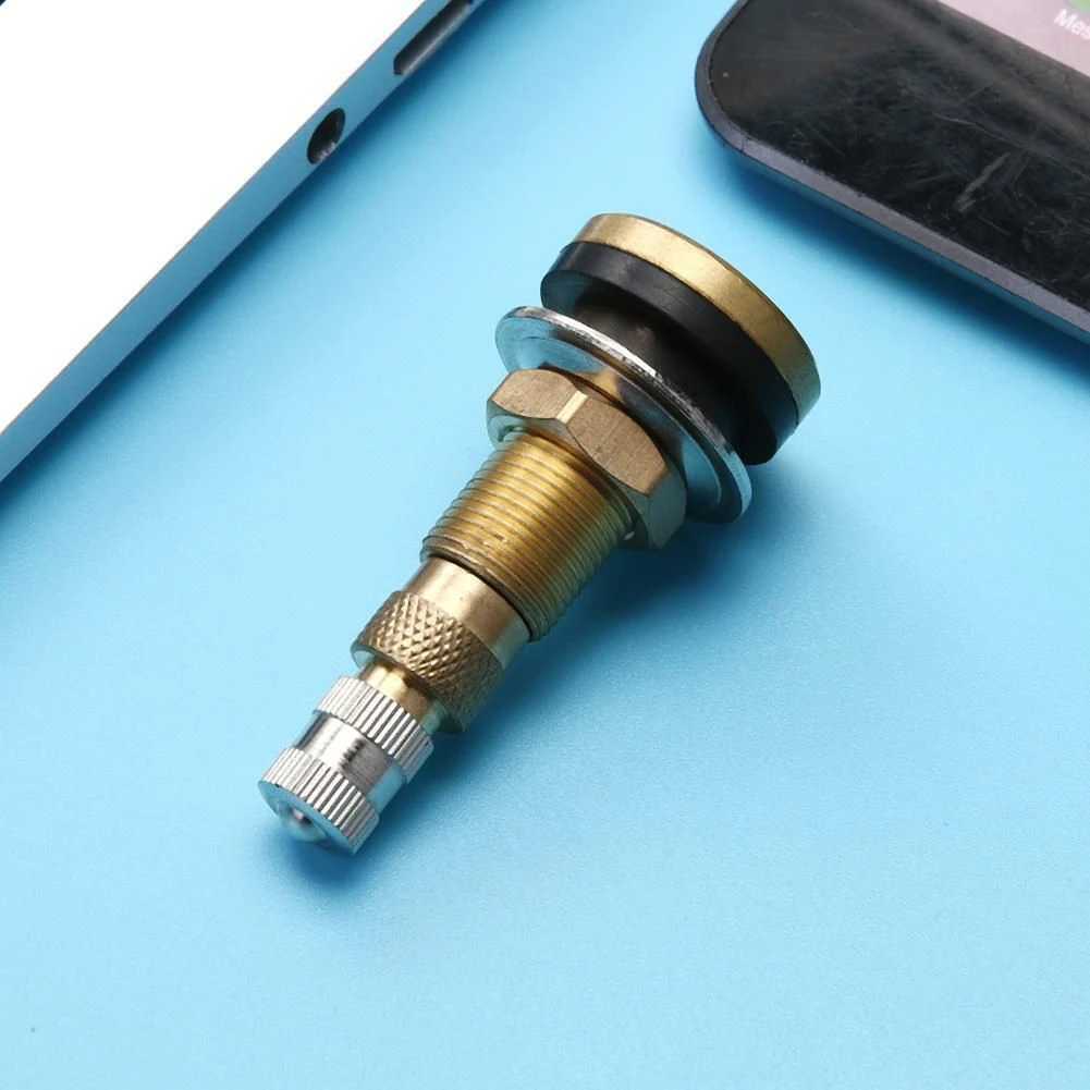 Tire Valve Stem Sturdy Brass Tubeless Tire Valve Stem for Agricultural Tractor Easy to Install Ensures Durability