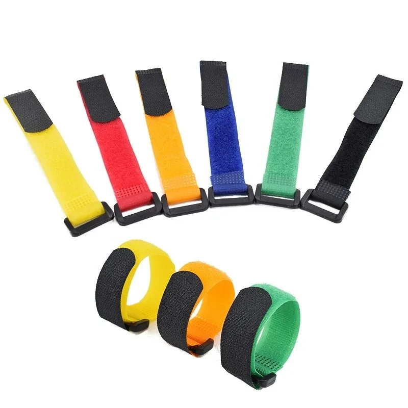 5/10 قطعة قابلة لإعادة الاستخدام هوك وحلقة السرج الأشرطة النايلون كابل العلاقات المنظم قابل للتعديل السحابة تأمين كابل الأشرطة إدارة الحبل