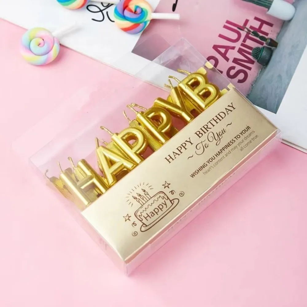 6 stücke Lange Bleistift Geburtstag Kerze Kuchen Dekorieren Lieferungen Kreative Party Bunte Kerze Kuchen Topper Set Backen Dekorationen Werkzeug – Detail 19