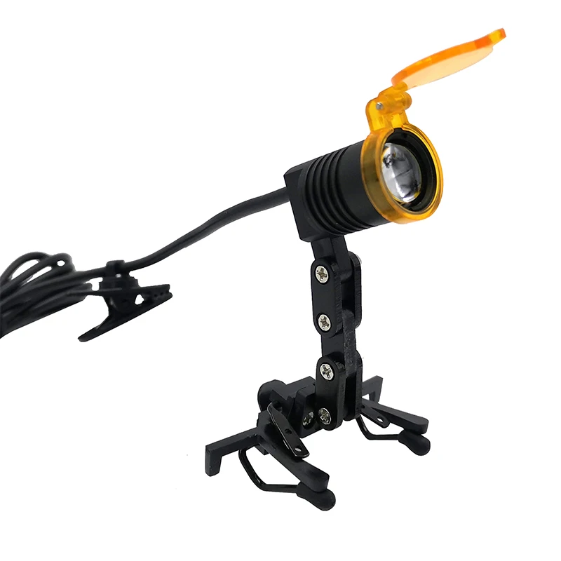 1W Portable Dental LED Surgical Head Light Lamp Medical Clip-on Headlight