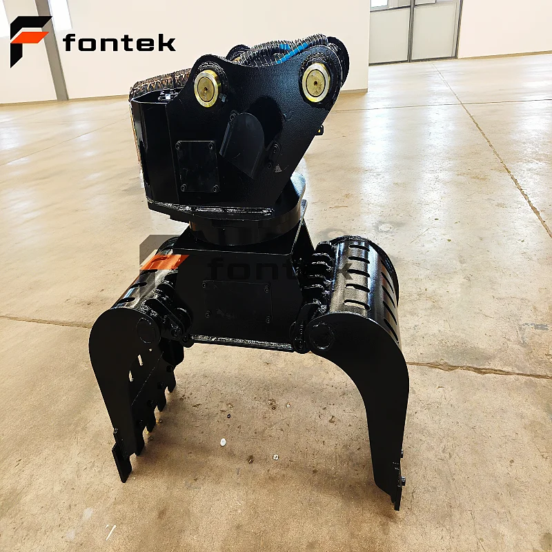Bulk Supply 1100mm Open Width Reinforced Hydraulic Demolition Grapple For 2-4 Ton Mini Excavator