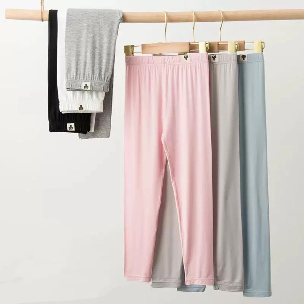 

1pcs Girl Spring Summer Solid Kid Legging Children Thin Tight Sweatpant Child Casual Pants Autumn Toddler Skinny Cropped Trouser