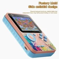 Retro G5 Portable Handheld Game Console 3 0Inch Screen 500 Classic Games Macaron Color 1020mAH Rechargeable Battery Gamepad 6