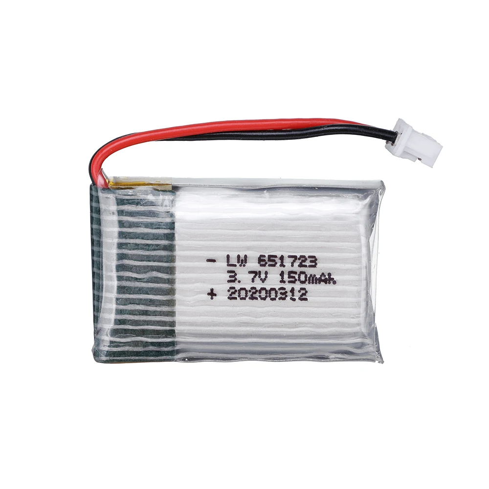 3.7v 150mAh 651723 For H20 RC Quadcopter Drone Spare parts 3.7v Lipo Battery for H20 Battery for Toy Helicopter