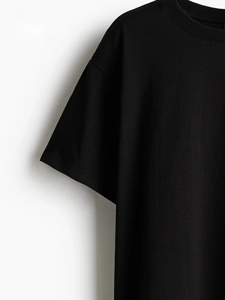 Wied H&M dames T-shirt lenteprint rond Ne ort Sve 25342 katoen 00% normale Sle zomercollectie