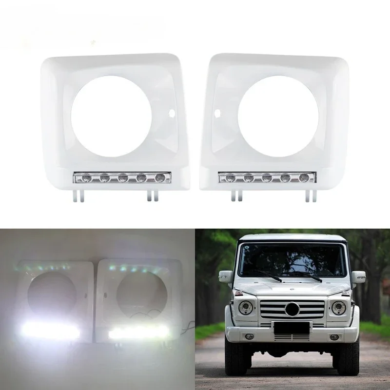 Applicable to Mercedes-Benz G500 G55 G63 W463 special daytime running light, removable white daytime running light modification