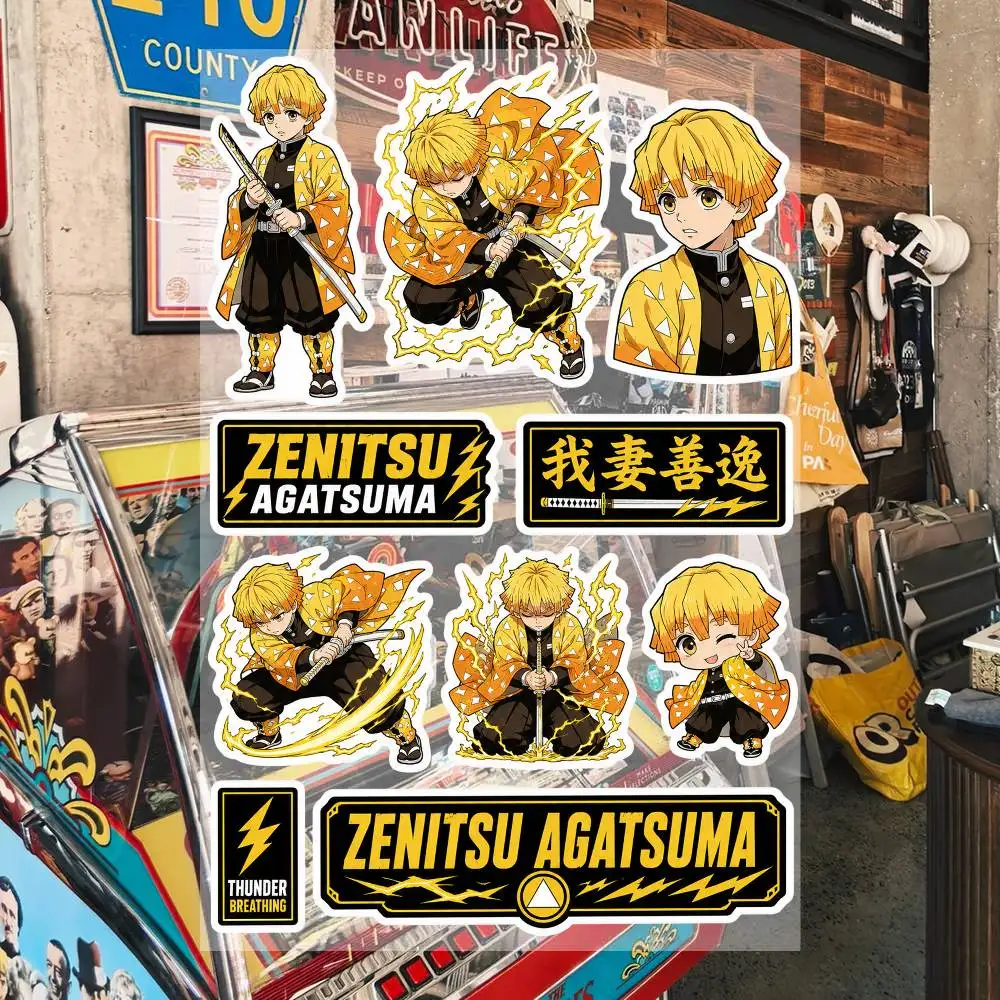AnimeZ-enitsu A-gatsuma Ästhetische Graffiti Wasserfeste PVC-Aufkleber für Auto Motorrad Skateboard Helm Notizbuch