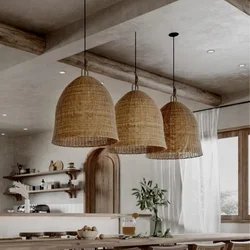 Bamboo Pendant Lamp Wabi Sabi Style Japanese Living Room Retro Lamp Chinese Homestay Bedroom Tea Room Zen Restaurant Lighting