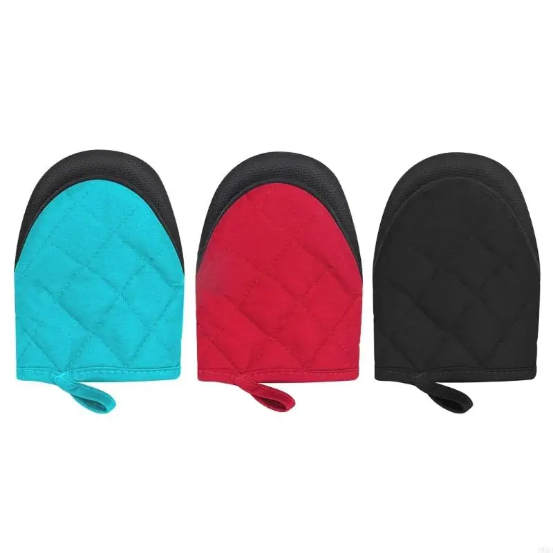 

Neoprene Kitchen Mitts Pair Heat Resistant Gloves for Baking and Cooking Use