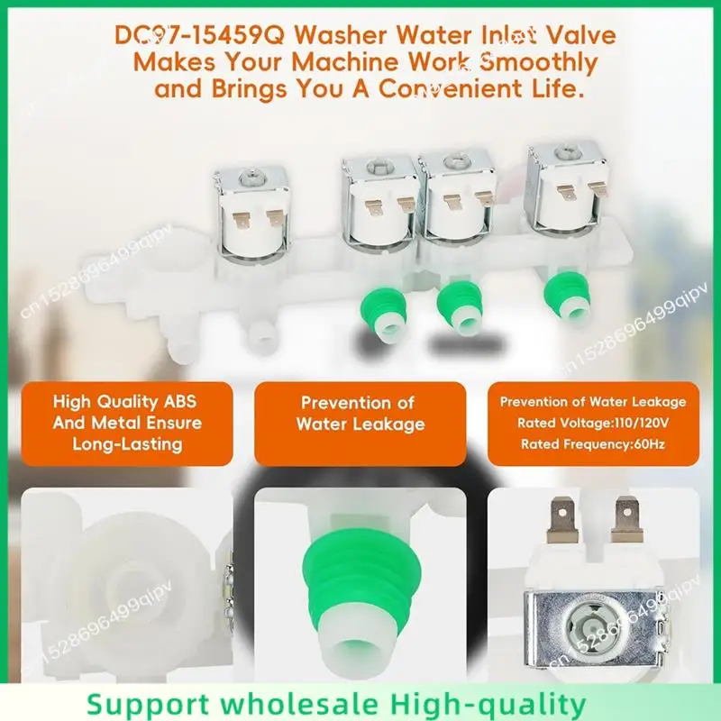 

ABSF DC97-15459Q Впускной клапан для стиральной машины для ремонта деталей стиральной машины Замена утечки воды в стиральной машине WA51A5505AC