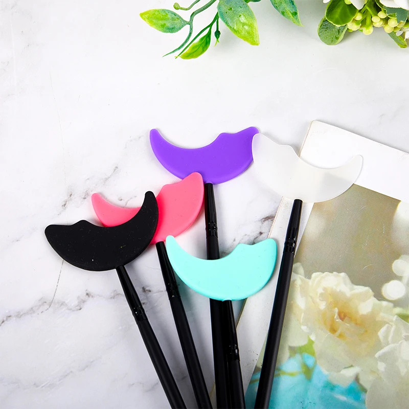 1Pcs Make-Up Eyeliner Modelo Escudo Mascara Pestana Aplicador Baffle Guard Silicone Smear Eyeliner Make Up Ferramentas Auxiliares