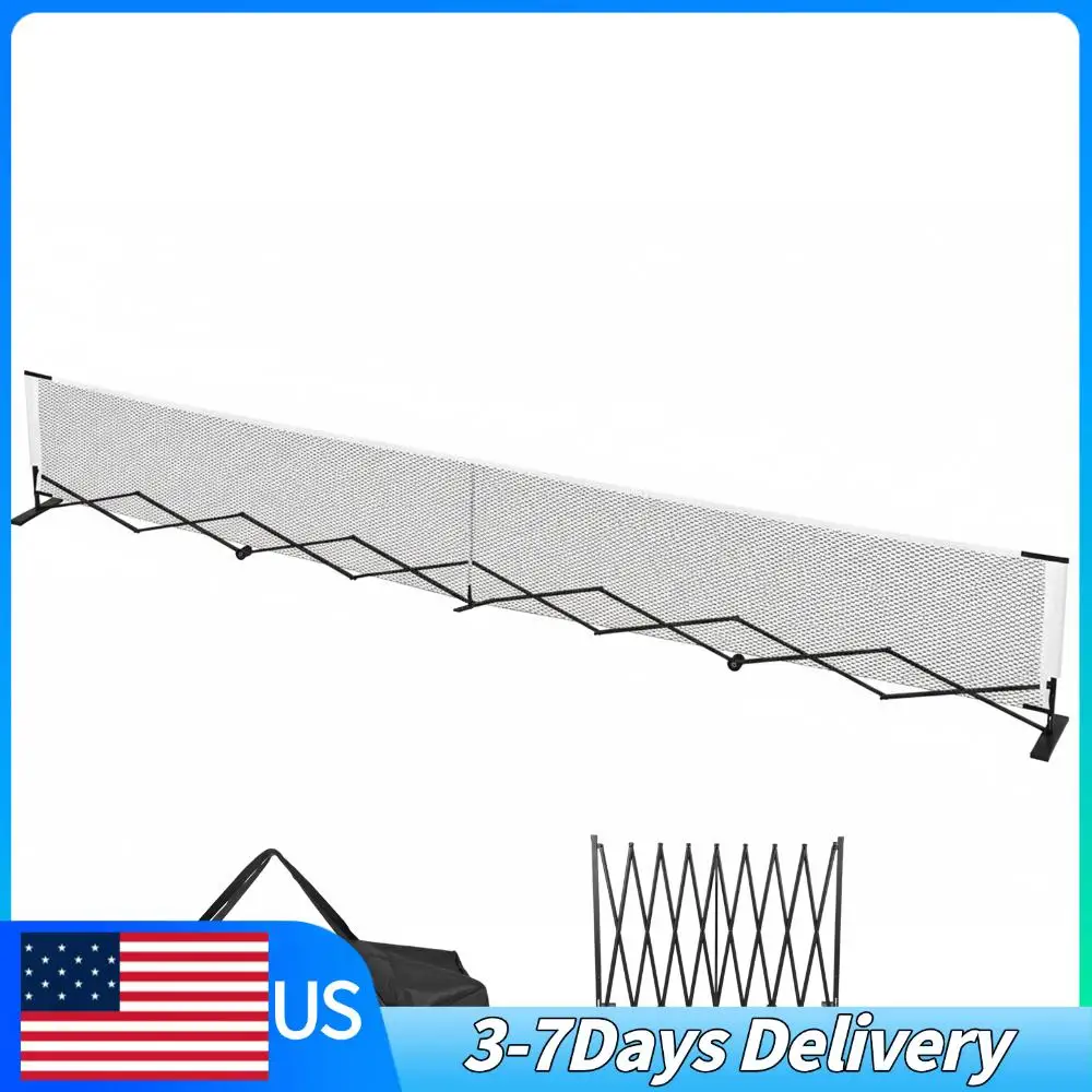 

Сетка для пиклбола 22 фута, система для игры в пиклбол с прочной металлической рамой, не требует сборки, с сумкой для переноски, для использования в помещении и на улице