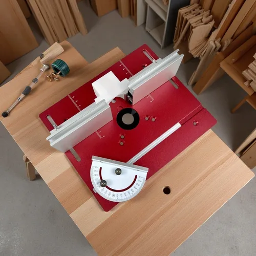 Imagen 2 del producto Juego de 3 placas de inserción de mesa de enrutador de aluminio, recortadora de carpintería, placa abatible de fresado de madera eléctrica para herramientas auxiliares de carpintero