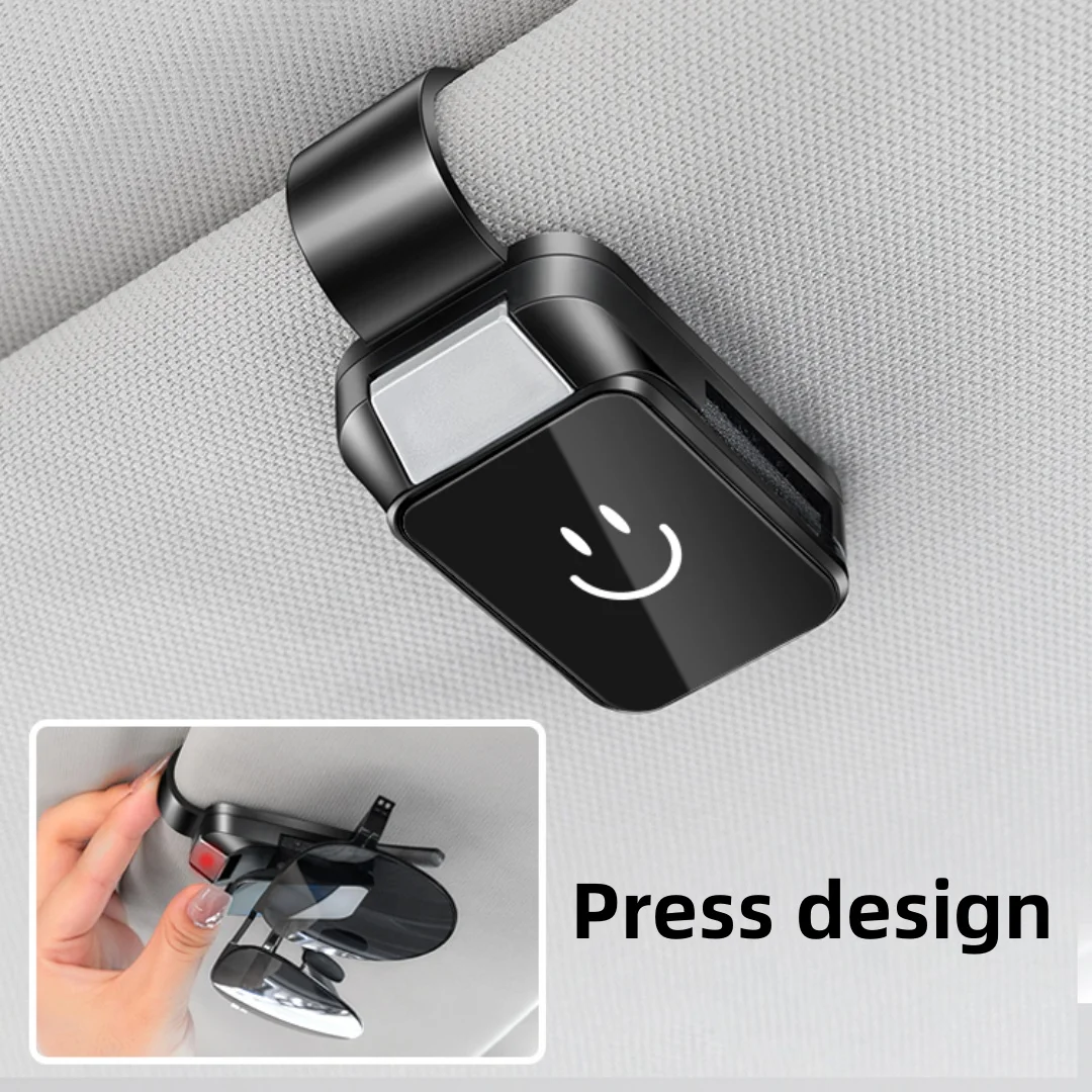 Car Glasses Holder Clip - Durable ABS Resin, Easy Installation for All Vehicle Models, Keeps Fashion Glasses Secure & Visible on