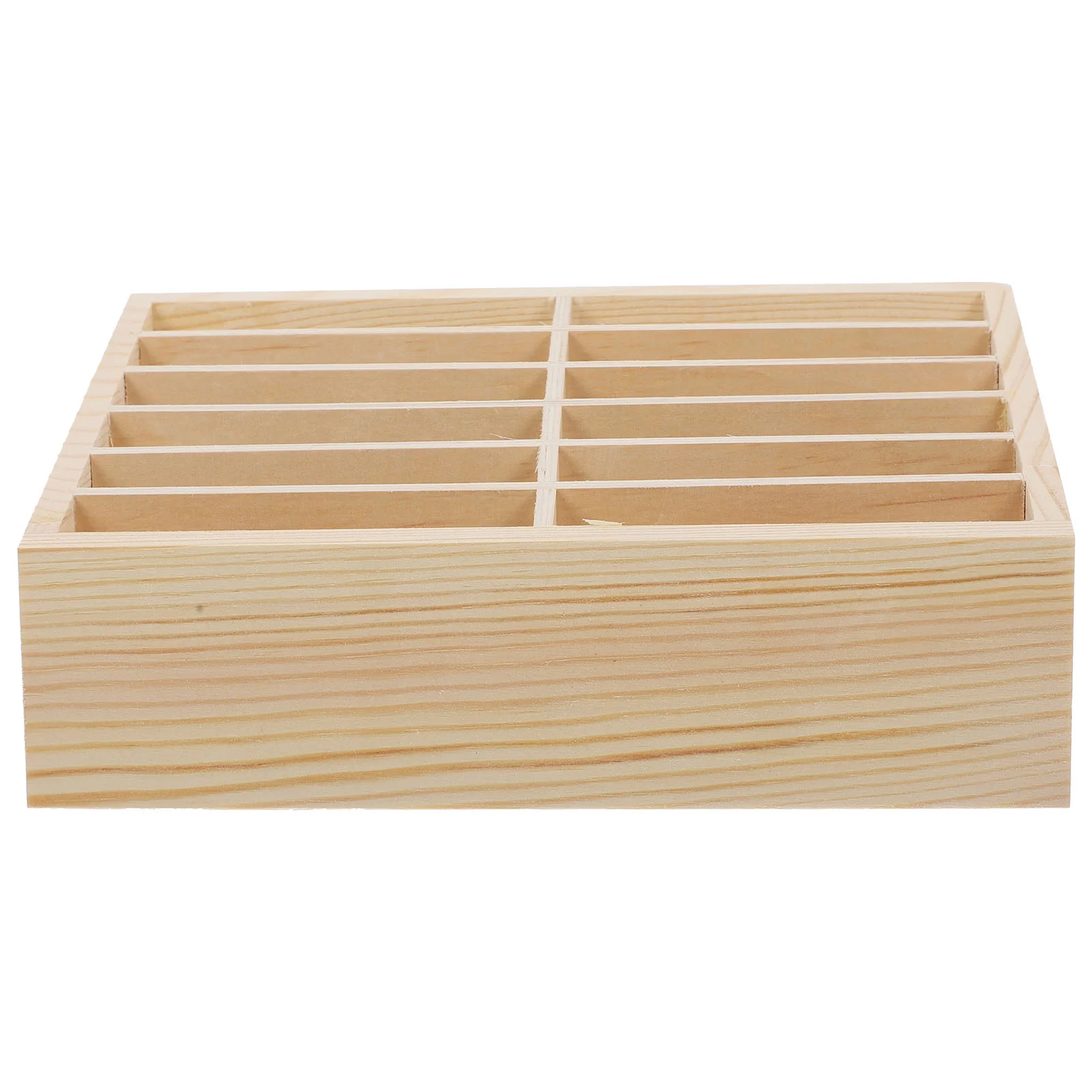 

Mobile Phone Storage Box Section Case Cell Holder Compartment Rack Desktop Organizer Wooden Student Cellular