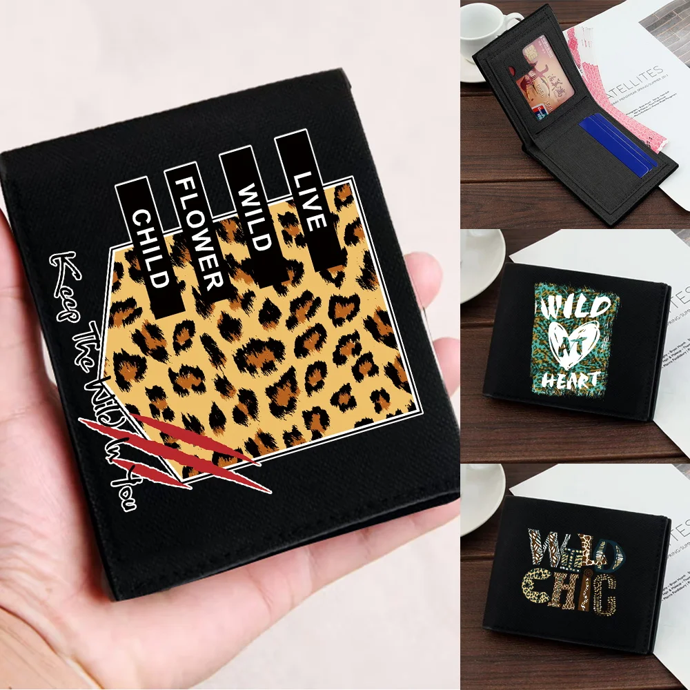 Casual Wallet Men Canvas Wallet Foldable Bank Holder Short Purse Wild  Series Simple and Durable Pocketbook Credit Case Bag
