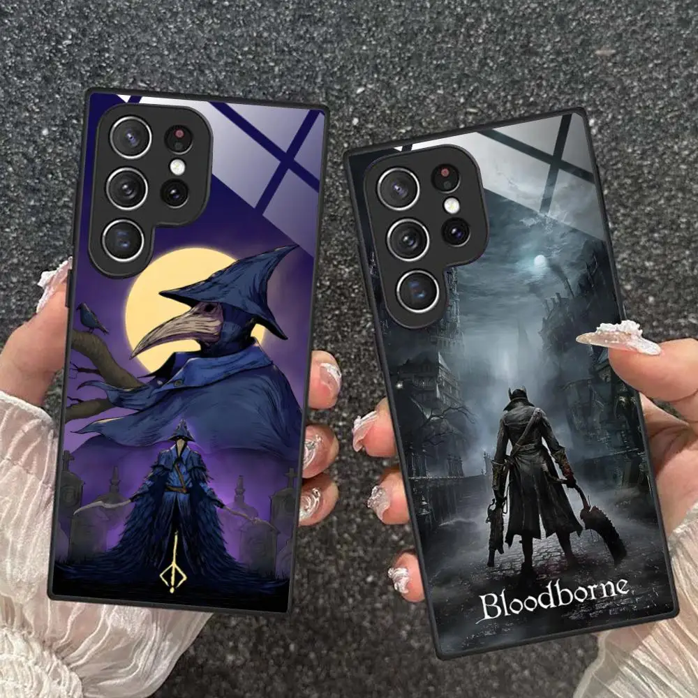Game Bloodborne Phone Case for Samsung Galaxy A56 55 54 53 52 51 36 35 34 23 16 15 5G Glass Protective Cover