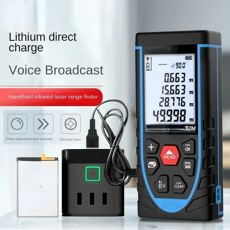 

Best Seller FirstHot SW-M50 Laser Rangefinder Handheld High Precision Infrared Laser Rangefinder Measuring Instrument Indoor Ele