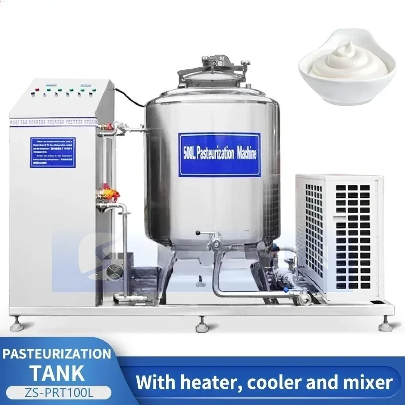 Milk Cooling Tank Dairy Bulk Tank Cooling Equipment Pasteurization and Refrigeration Tank ZS-PRT100L
