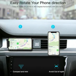 Suporte magnético para ventilação de ar do carro, suporte magnético para celular, acessórios interiores do carro 8 principais vendas virtus acessório - №1