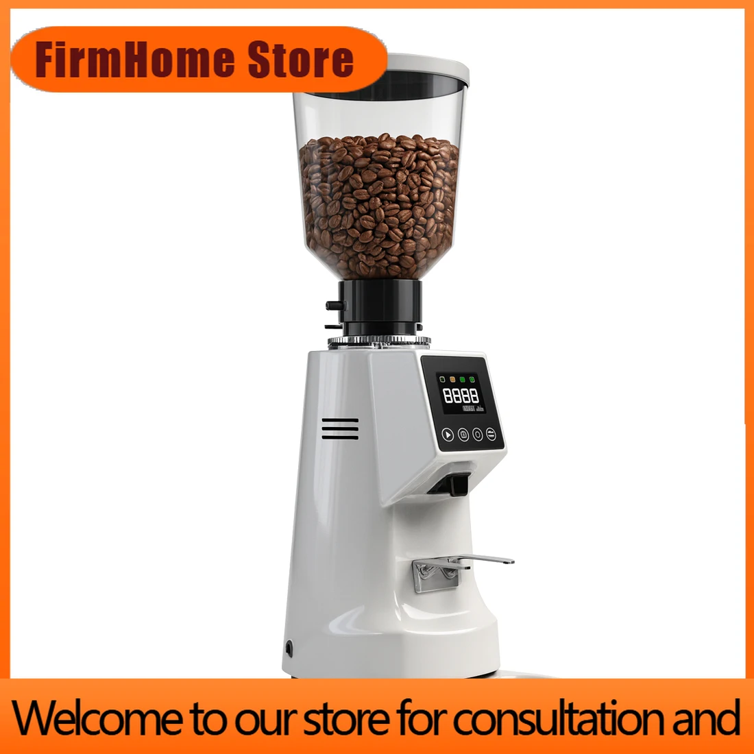 FirmHome StoreFlat Burr Manual Coffee Beans Grinder, Electric Coffe Grinder Machine Grind By Weight Coffee Grinder