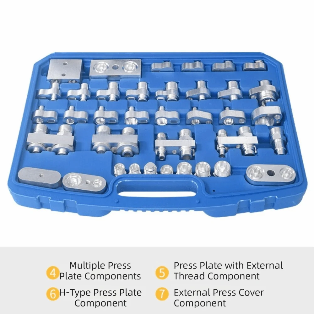 Brass Material Automotive Air Conditioning Leak Detector Plugging Leak Test Test Kit Air Conditioner Leak Detection Tool
