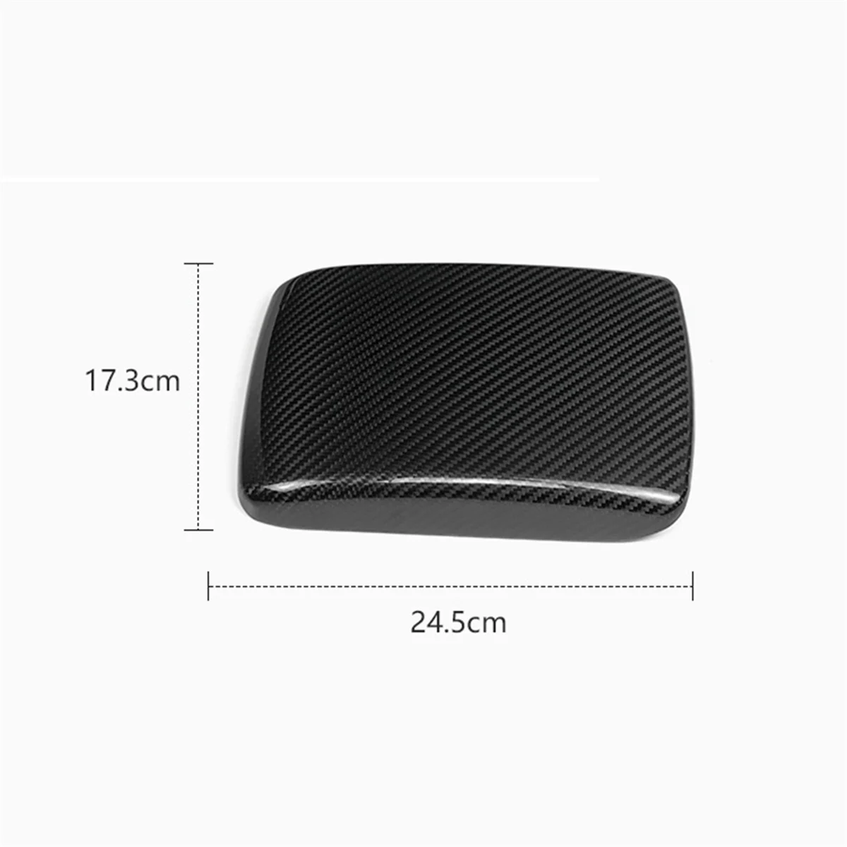 Real Carbon Fiber Car Rear Armrest Box Cover Interior Trim Sticker Accessories for Subaru WRX/WRX STI 2022 2023