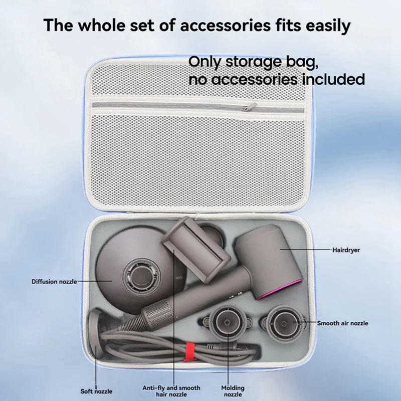 Travel Carrying Case For Dyson HD01/02/03/08/12/15 / Laifen LF03 /SE 2/ SE Hair Dryer Portable Storage Box Shockproof B