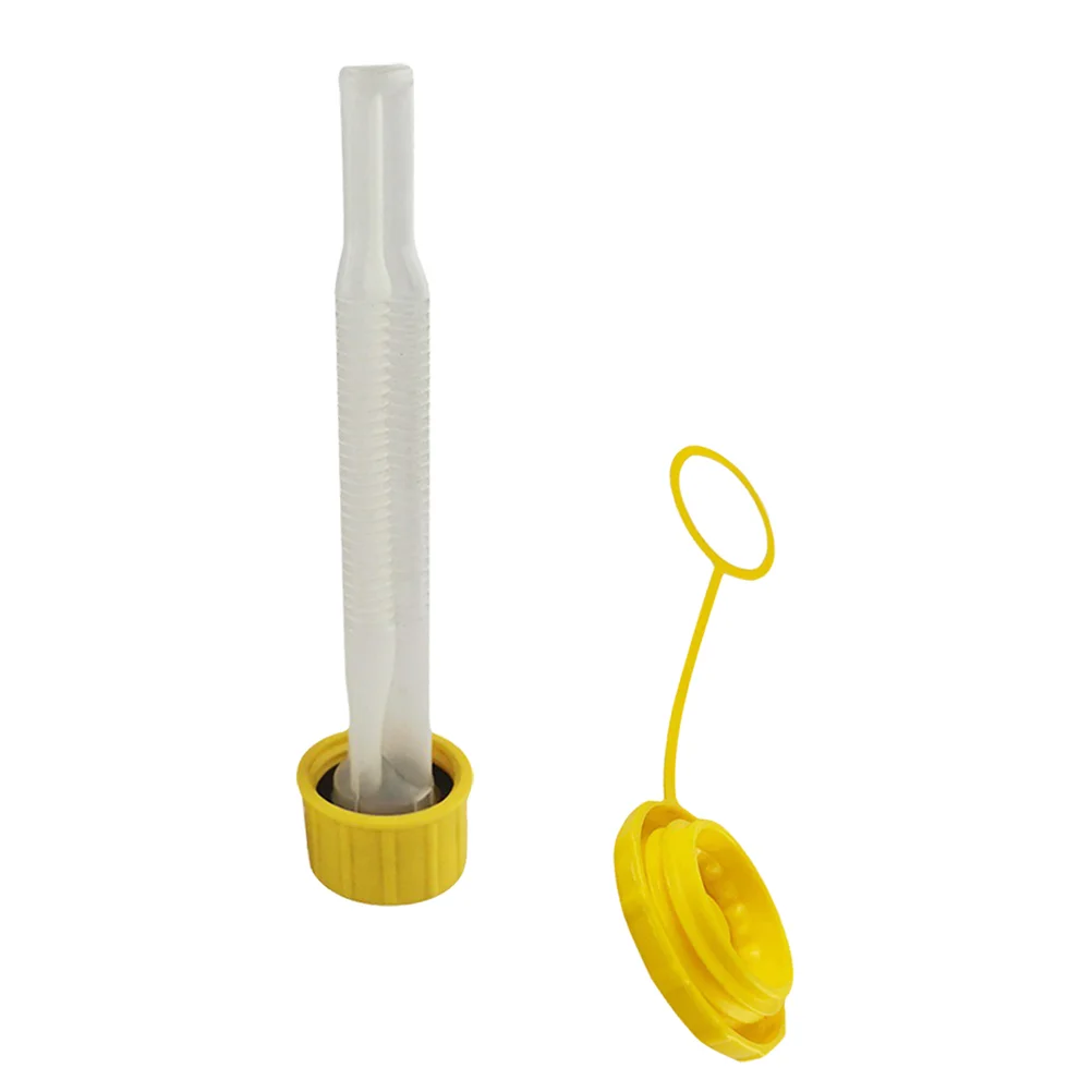 2 Pcs Set Straight Hair Oil Guide Tube Hose Nozzle Kit Polyethylene Spout for Gas Can Replacement