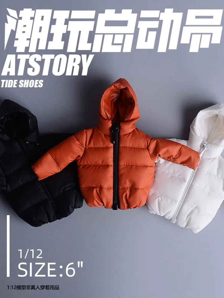 ATSTORY 1/12 Scale Figure Clothes Trendy Duck Down Puffer Jacket Model Toy fit 6