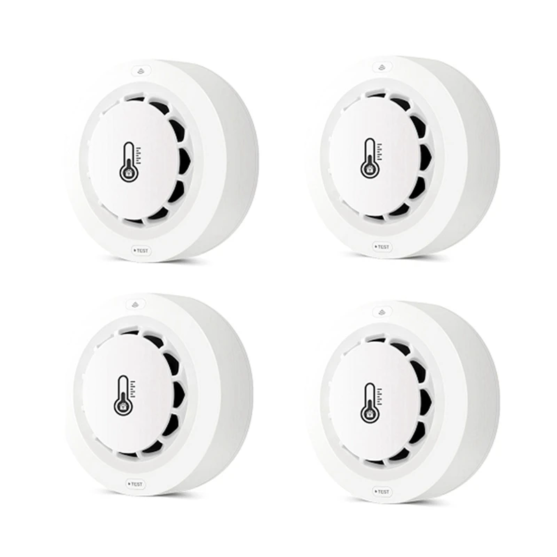 Умный детектор дыма FFYY-Tuya с Wi-Fi и Bluetooth, мониторинг температуры и влажности, сигнализация 80 дБ, удаленные уведомления