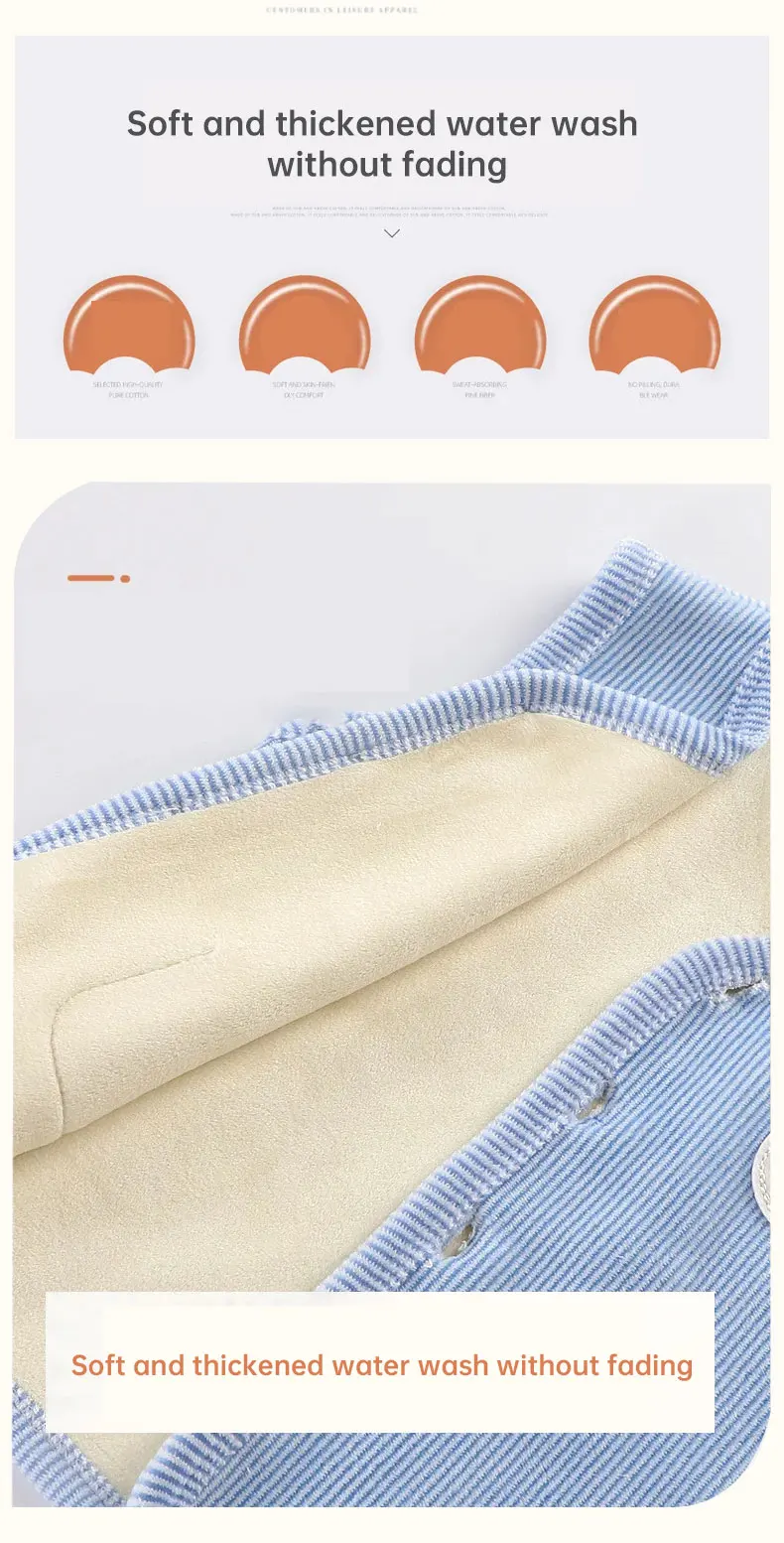 Kinderkleidung Weste Kinderweste Junge Mädchen Verdicktes Samtfutter Wärmehaltende Jackenweste Kinderbekleidung Herbst Winter – Detail 4