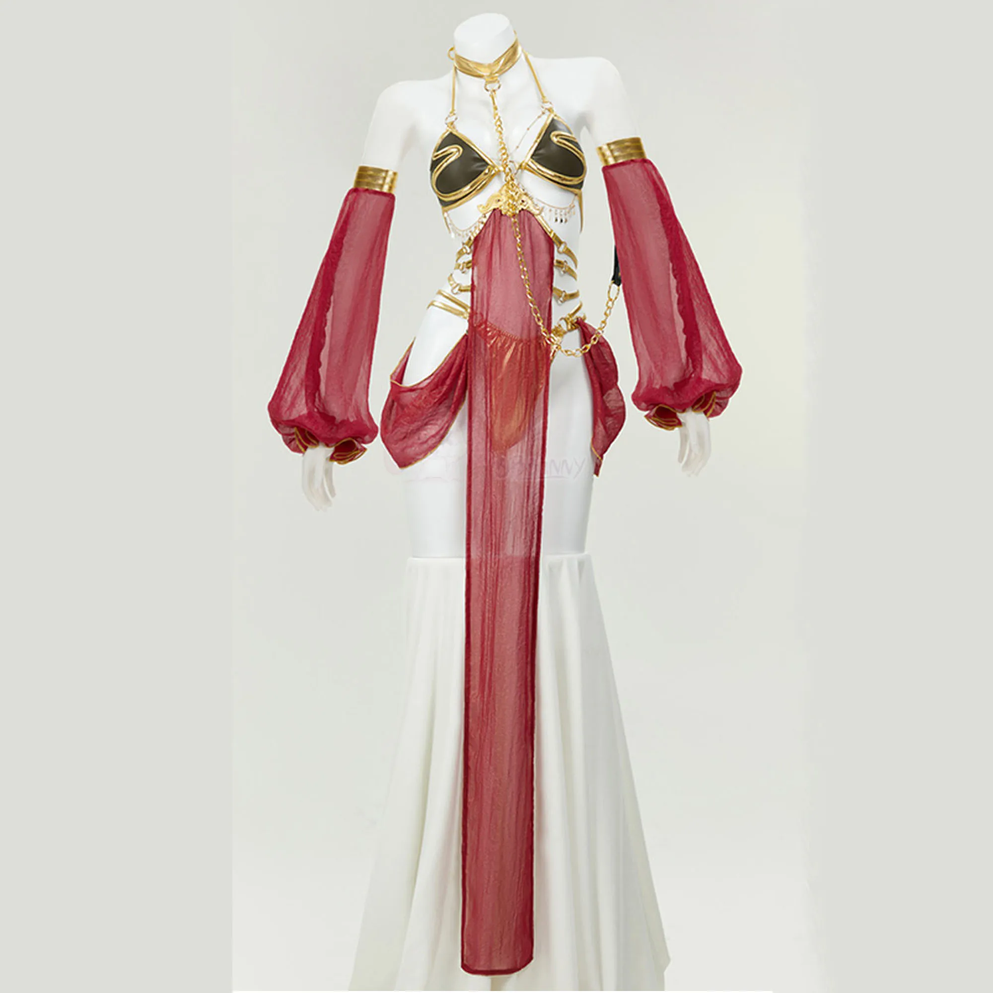 Women Sexy Dance Uniform Halloween Carnival Party Performese  Clothes Leia Organa Solo Cosplay Costume Planet Princess Dress view 3