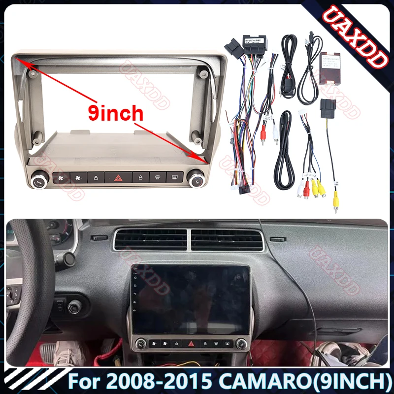 

FOR Chevrolet Camaro 2010-2011 interior dash 9inch Radio Android stereo Harness screens accessories dashboard cable frame canbus