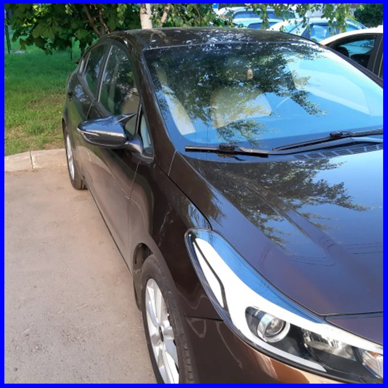 Car Styling For KIA Seed 2013-2017 Rearview Mirror Cover Trim With Horn Caps Decoration Auto Parts Accessories 3