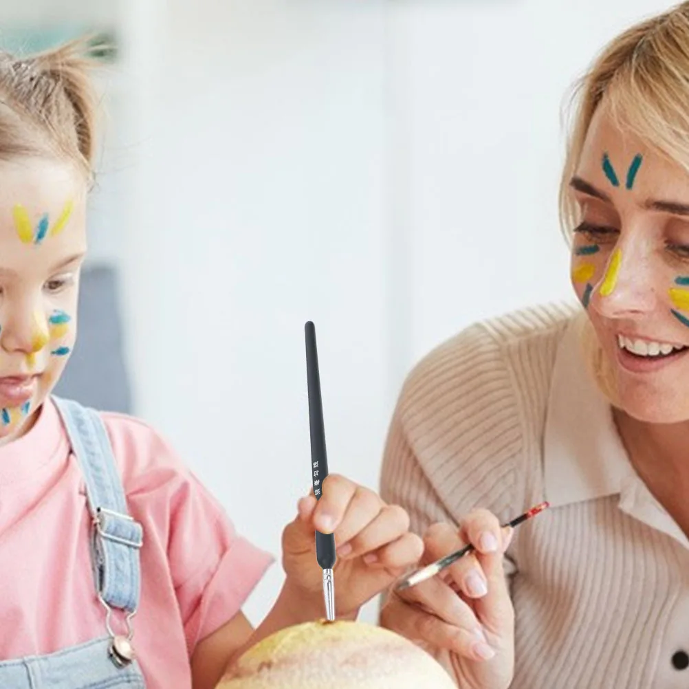 9 pçs pincéis de arte de cabelo de lobo durável ergonômico multi-função ferramentas de pintura para a escola casa pintura em aquarela praticando