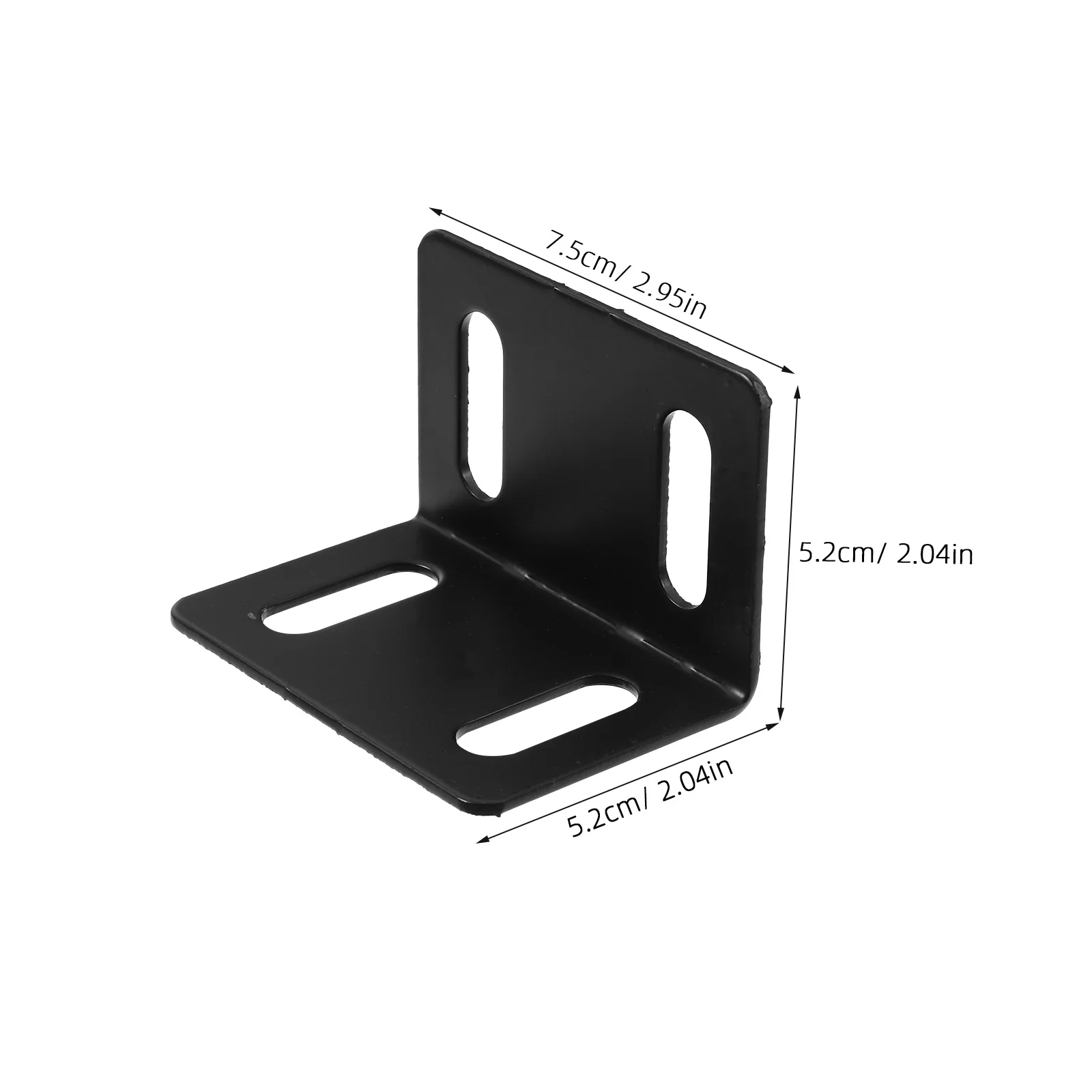 Staffe a L in ferro resistente da 10 pezzi per mobili in legno, staffe angolari, appello estetico, staffe di lunga durata