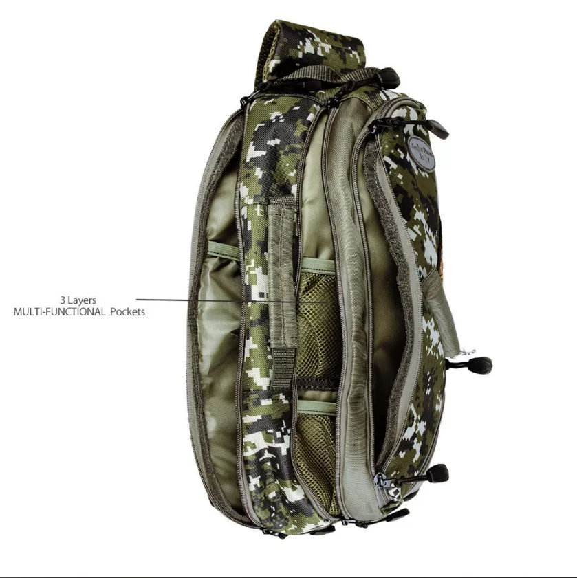 Imagem -03 - Outdoor Fishing Sling Pack Tamanho Ajustável Combater Bolsa Fly Acessórios