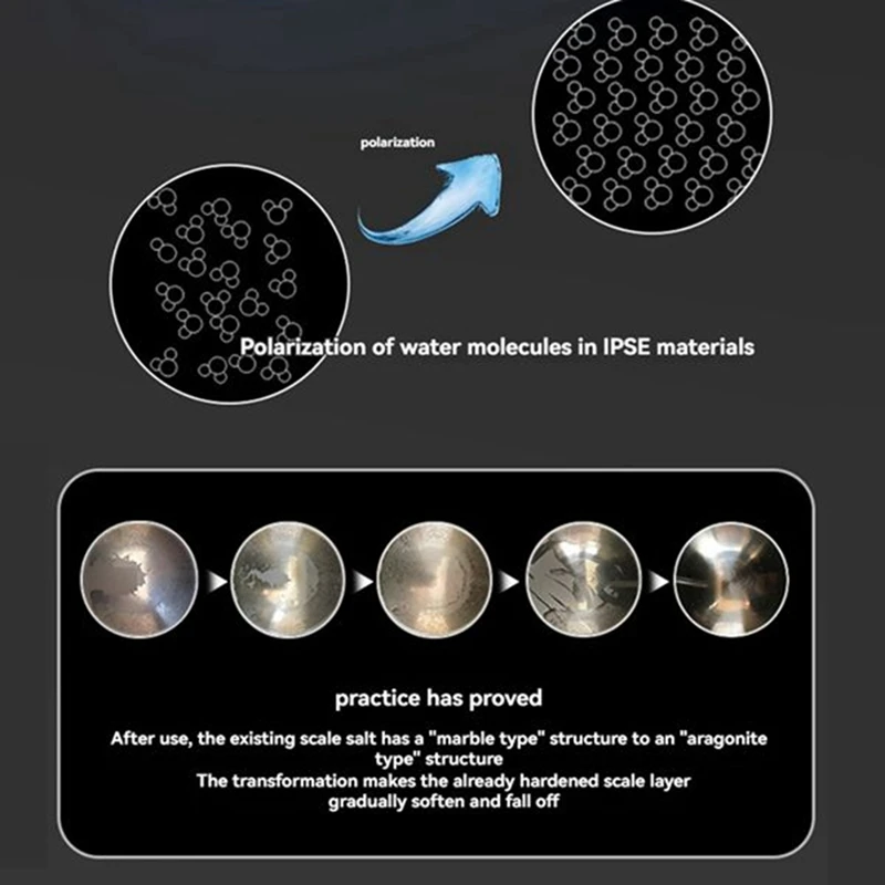 Whole House Central Water Softener Scale Filter Prevent Scale Built Up on Water Pipes Smart Toilet Boilers 3/4 Interface