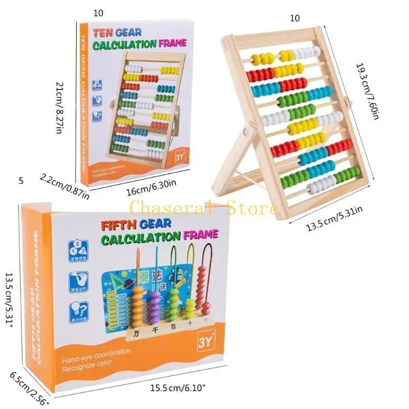 E7CE 어린이 번호 학습 ABACUS 장난감 번호 뇌 개발 장난감 계산