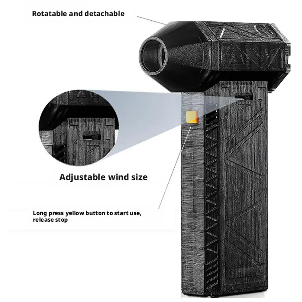 المحمولة 3-Level قابل للتعديل توربو صغير منفاخ الثلج عالية الطاقة مروحة نفاثة فرش السيارات متغير السرعة منفاخ الغبار تنظيف أداة #5