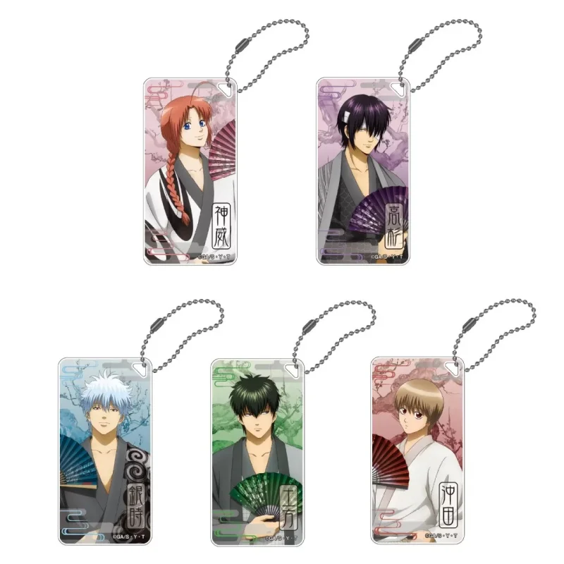 Горячий-аниме-gintama-акриловый-брелок-6-см-мультяшный-кулон-коллекционные-аксессуары-праздничные-подарки-для-друзей-и-поклонников
