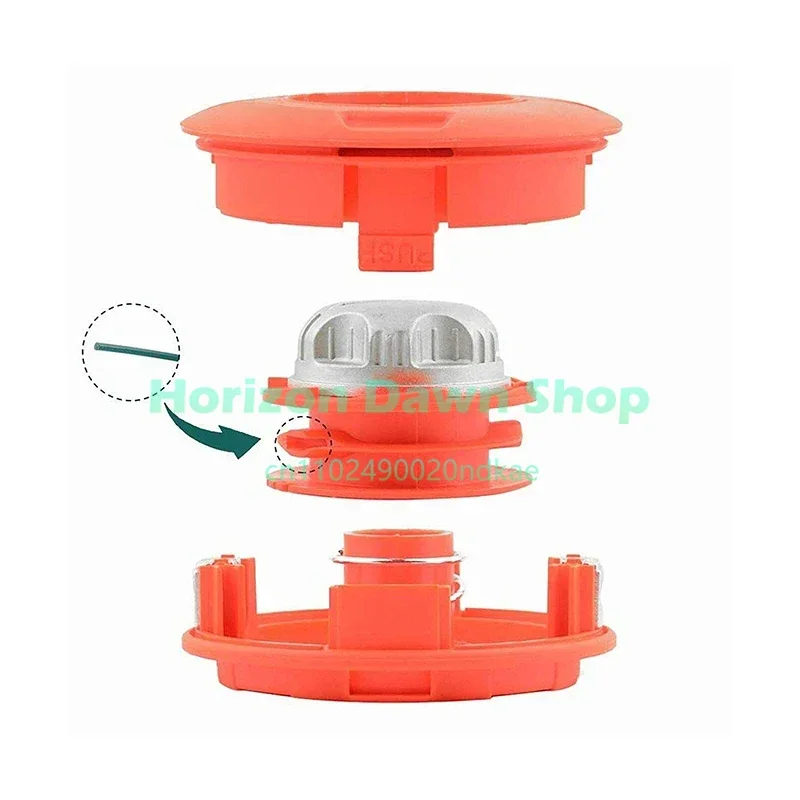 Universal Bump Feed Line Trimmer Head Aluminum Strimmer Grass Brush Cutter Parts