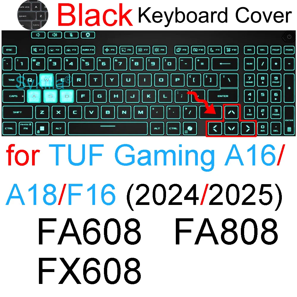 キーボードカバー ASUS TUF ゲーミング A15 A16 A17 A18 F15 F16 F17