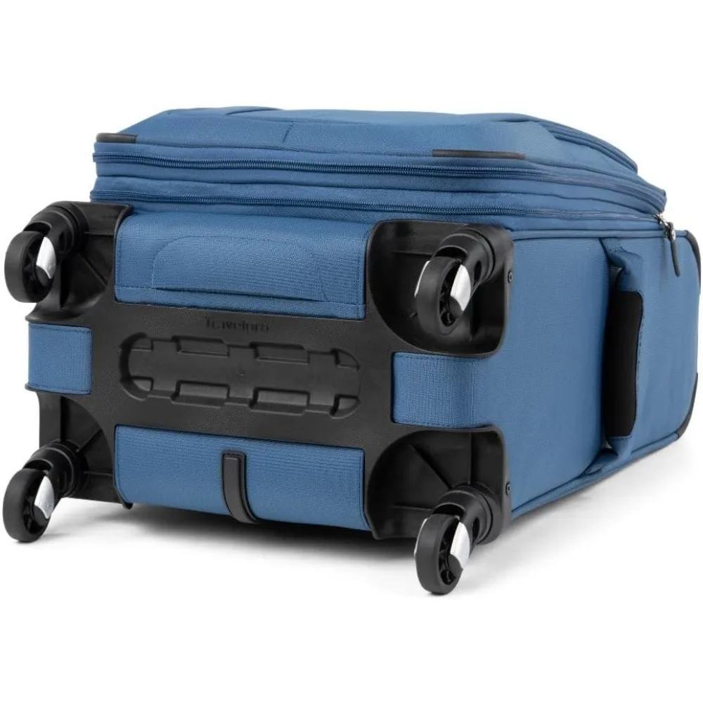 Expandable Lightweight Spinner Luggage, Softside Carry-On Suitcase, Unisex Ensign Blue, Travel Essentials