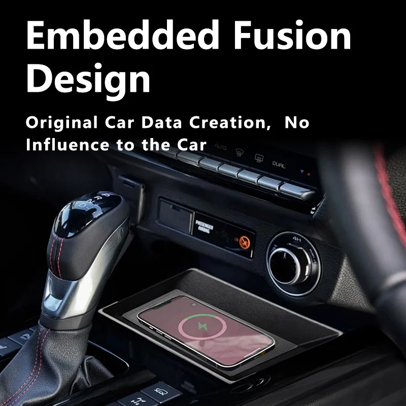 For ISUZU D-MAX 2018-2025 Car Fast Charging Pad Center Console Intelligent System Wireless Charger Mobile Phone Holder Accessory